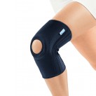 Бандаж на колено с фиксирующей подушкой, отверстием и спиралевидными ребрами жесткости RKN-103 (M)